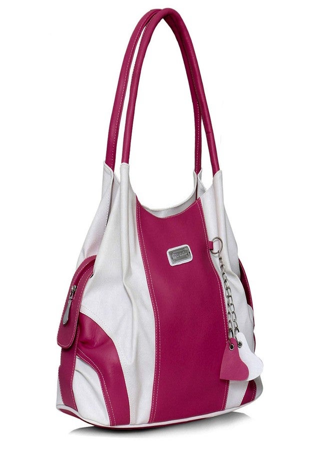 RIGHT CHOICE Women's Handbag (White & Rani) - Image 1